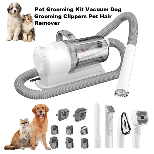 6-in-1 Dog Grooming Kit, Pet Vacuum Cleaner and Dog Nail Clippers